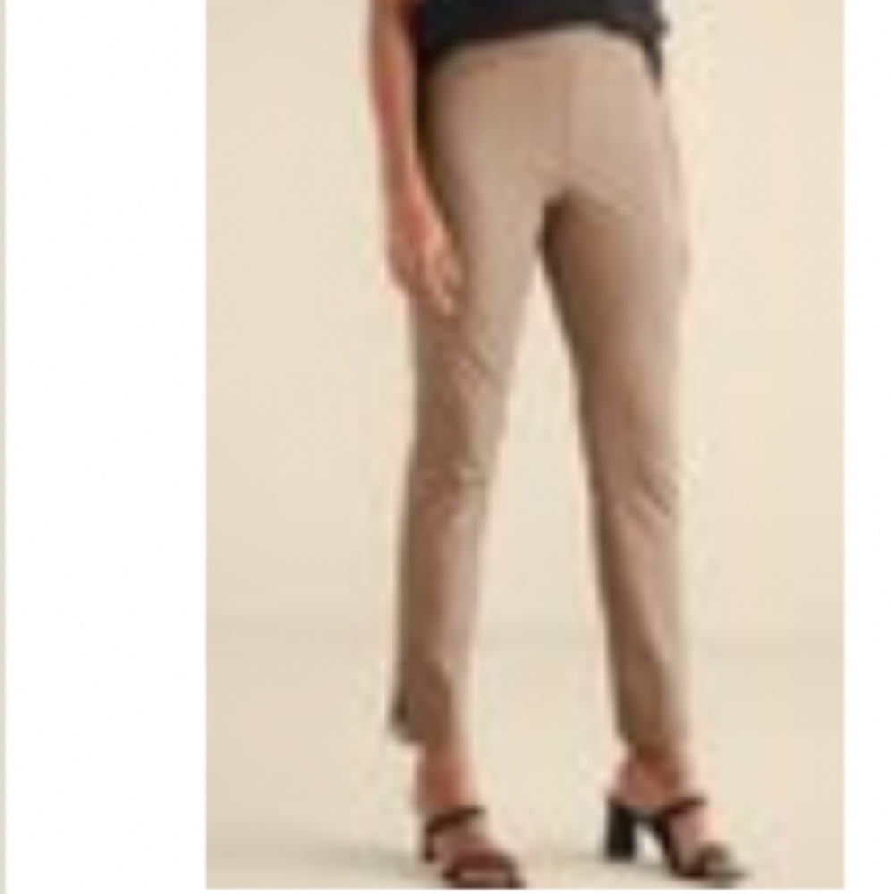 Soft Surroundings Essential Superla Slim Leg Pants - Khaki - XLarge Missy